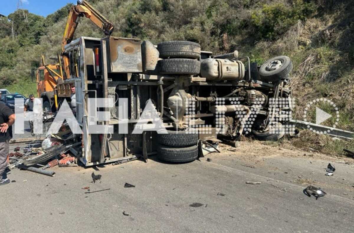 Τροχαίο με δύο νεκρούς και πέντε τραυματίες στην εθνική οδό Πατρών – Πύργου: Από τη Ζαχάρω Ηλείας τα δύο θύματα