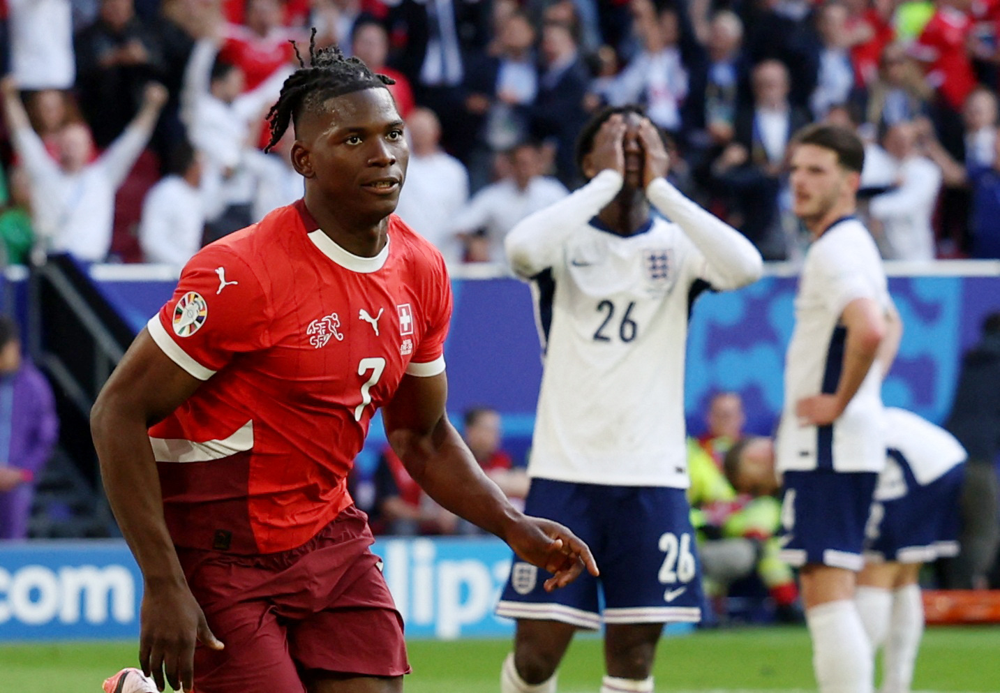 Αγγλία – Ελβετία: Τα γκολ που οδήγησαν στην παράταση τον προημιτελικό του Euro 2024