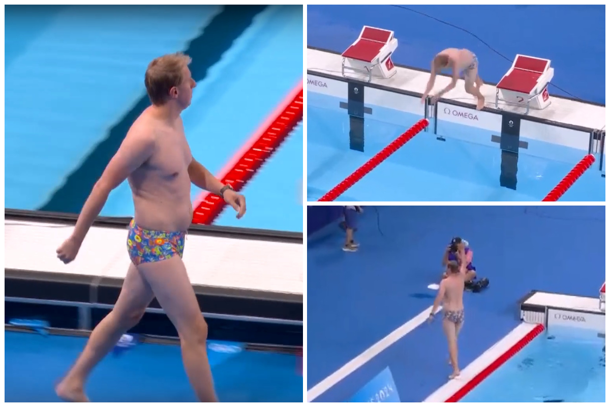 Ολυμπιακοί Αγώνες 2024: Βούτηξε στην πισίνα για να βγάλει ένα σκουφάκι και γνώρισε την αποθέωση