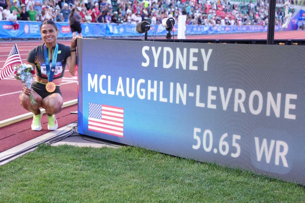 Η Σίντνεϊ ΜακΛάφλιν έκανε χρόνο 50.65 και κατέρριψε για πέμπτη φορά το παγκόσμιο ρεκόρ στα 400μ. με εμπόδια