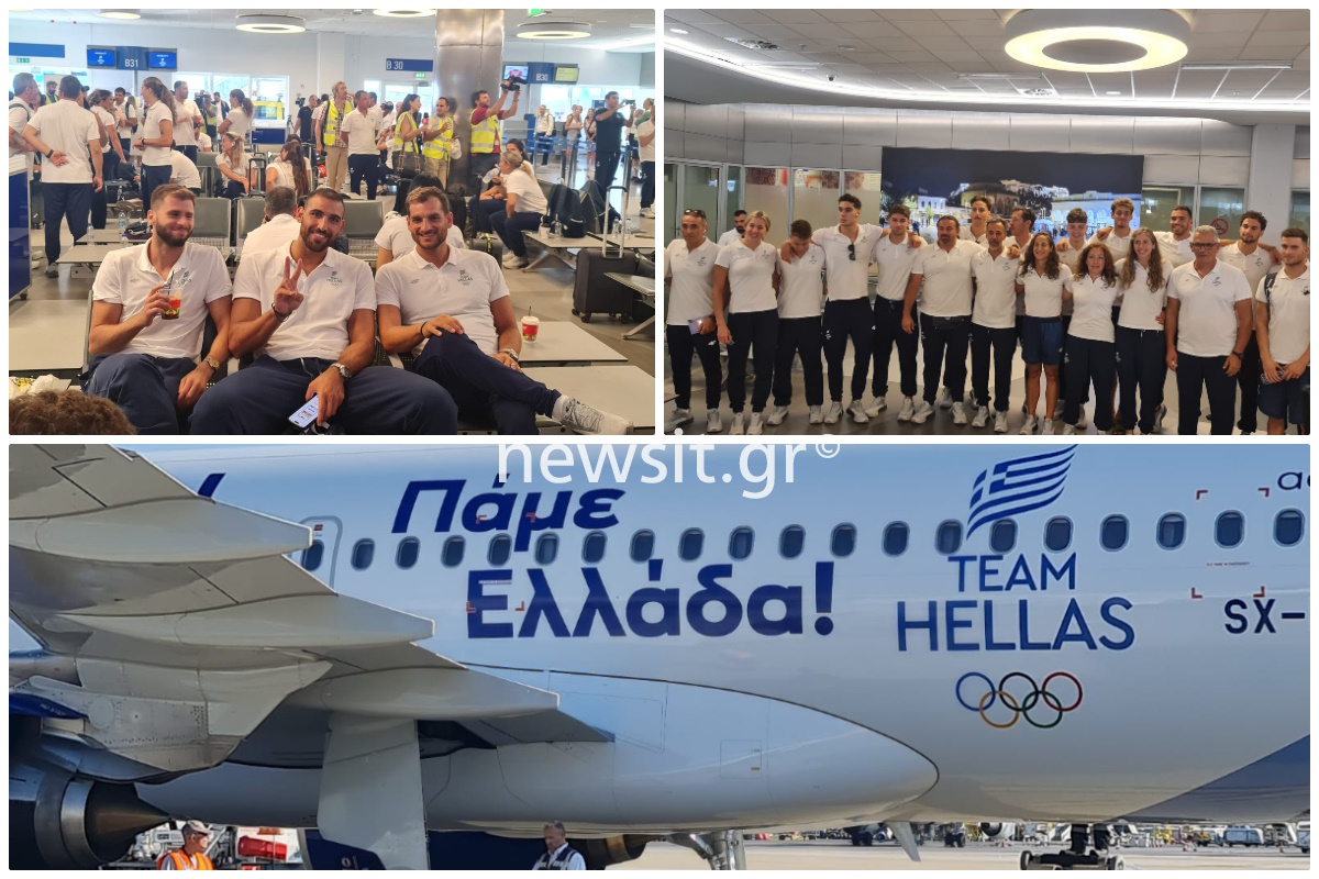 Ολυμπιακοί Αγώνες 2024: Η ελληνική αποστολή αναχωρεί για Παρίσι – Φωτογραφίες από το αεροδρόμιο