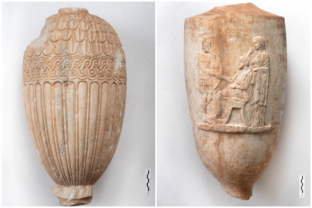 Δύο σπάνια μαρμάρινα αγγεία του 4ου αιώνα π.Χ. επαναπατρίστηκαν από την Ελβετία – Δείτε φωτογραφίες