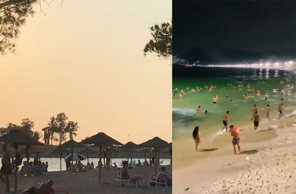 Copacabana vs Γλυφάδα: Γεμάτες οι παραλίες και μετά τα μεσάνυχτα