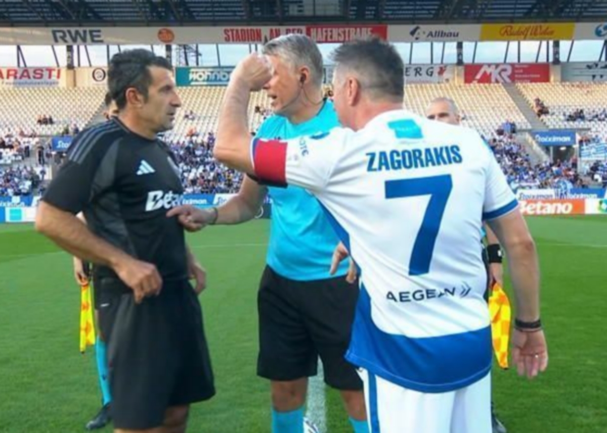 Ο Λουίς Φίγκο δεν παραδέχεται ότι δεν έδωσε το χέρι του στον Ζαγοράκη, η οργισμένη απάντηση του Πορτογάλου