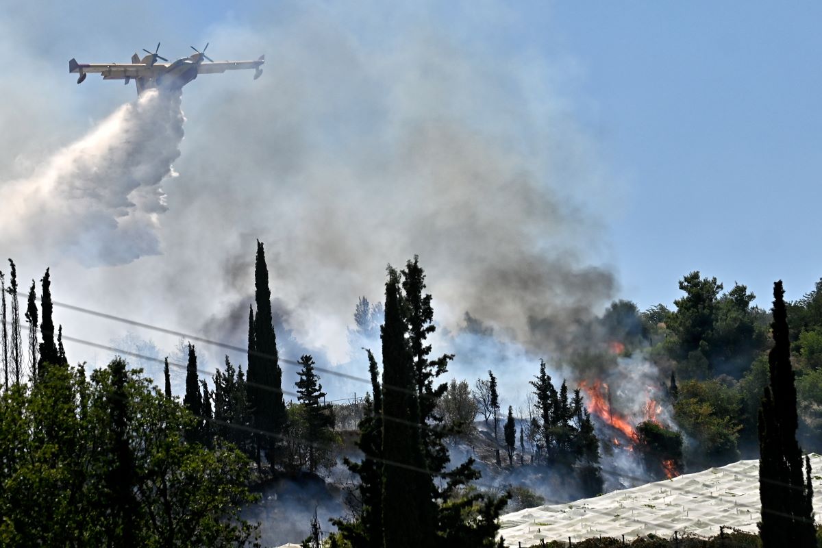 Φλώρινα: Φωτιά σε δασική έκταση στο Βροντερό Πρεσπών – Στη μάχη και εναέρια μέσα