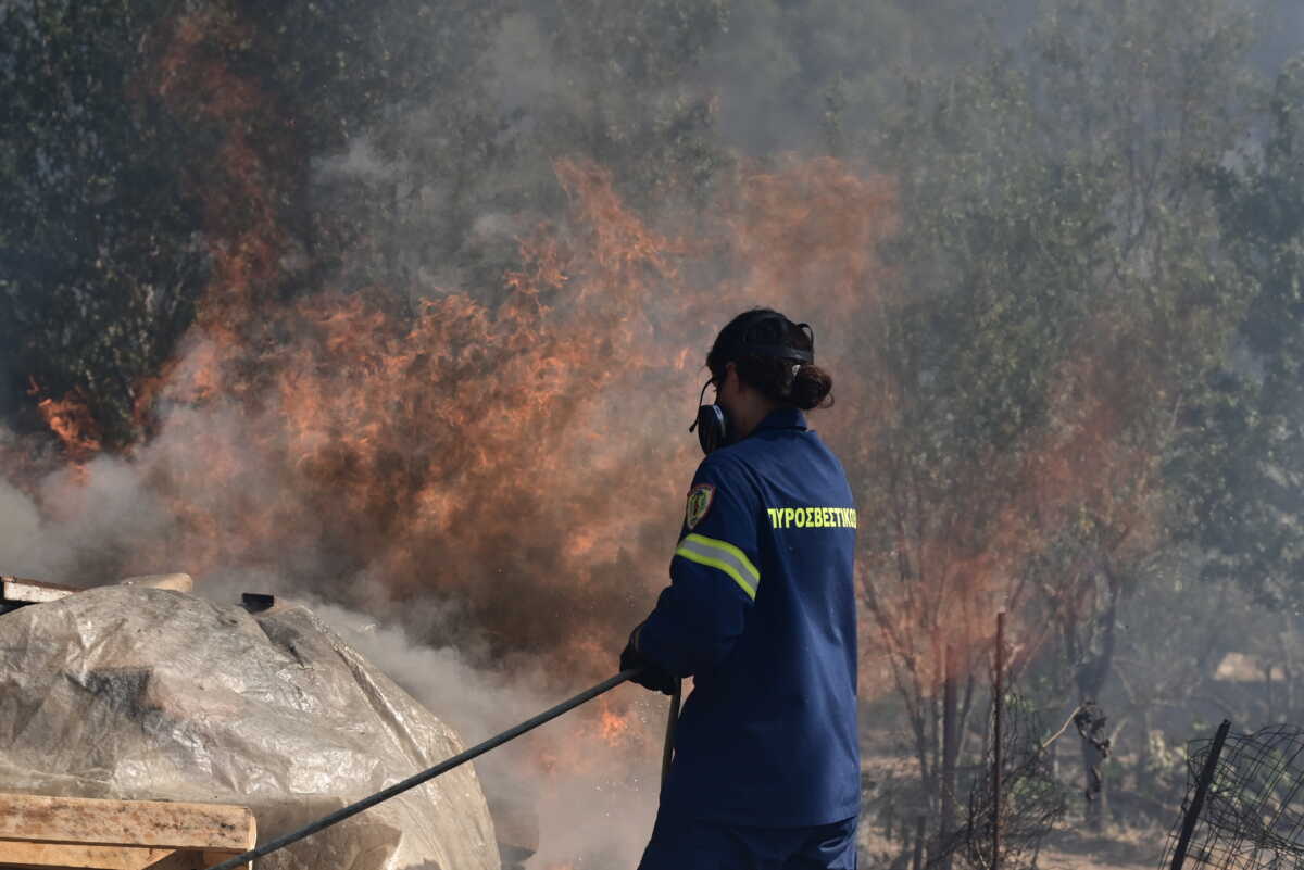 Φωτιά στην Αιτωλοακαρνανία: Τρεις εστίες στην περιοχή Οχθιά