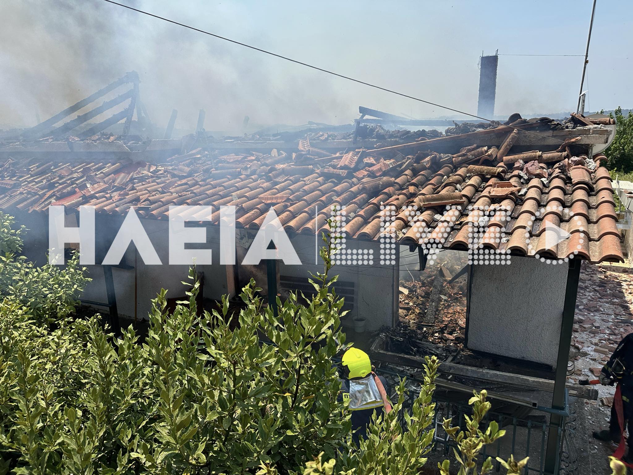 Ηλεία: Απανθρακωμένη σορός σε σπίτι που εκδηλώθηκε φωτιά μετά από έκρηξη