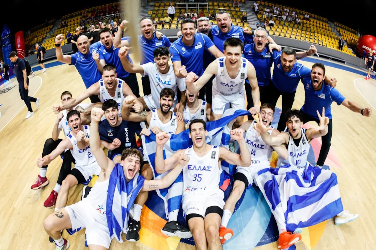 Η Εθνική Νέων Ανδρών κατέκτησε το 32ο μετάλλιο στην ιστορία του ελληνικού μπάσκετ