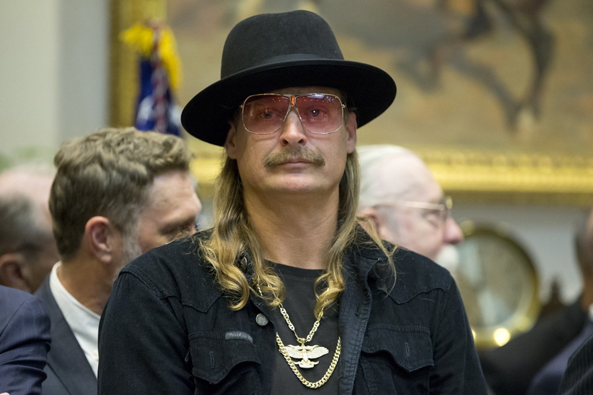 epa08929655 (FILE) - US musician Robert James Richie, better known under his stage name 'Kid Rock', attends the signing ceremony for the 'Orrin G. Hatch-Bob Goodlatte Music Modernization Act', in the Roosevelt Room of the White House in Washington, DC, USA, 11 October 2018 (reissued 10 January 2021). Kid Rock turns 50 on 17 January 2021.  EPA