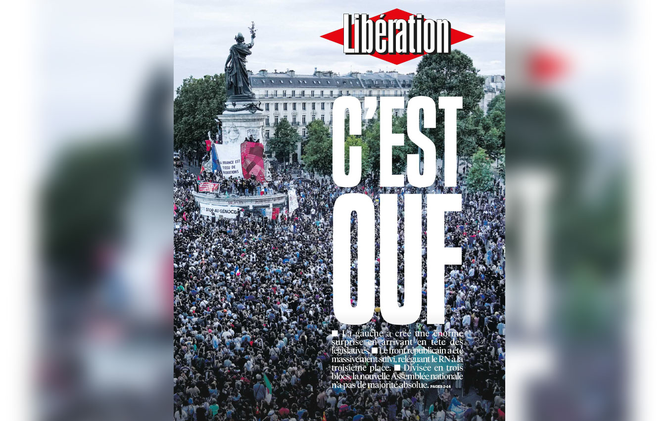 Εκλογές στη Γαλλία – Liberation: «Ουφ» γράφει το πρωτοσέλιδο της εφημερίδας