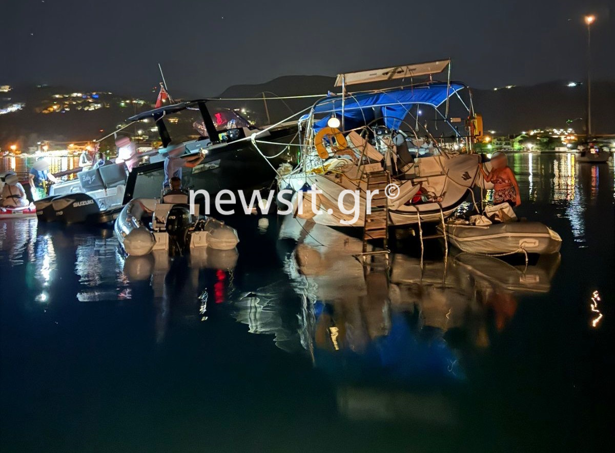 Συνοδευτικό θαλαμηγού «καβάλησε» μικρότερο σκάφος στη Λευκάδα με μία τραυματία – Πληροφορίες ότι ήταν μεθυσμένος ο καπετάνιος