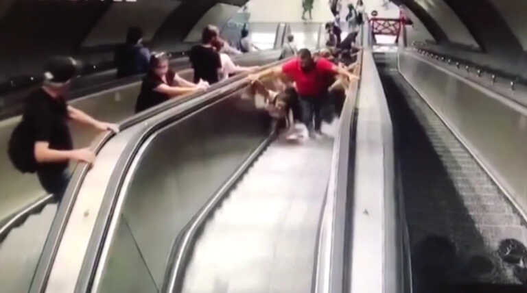 Απίστευτο ατύχημα πάνω σε κυλιόμενες σκάλες του μετρό στην Τουρκία – 11 σοβαρά τραυματισμένοι