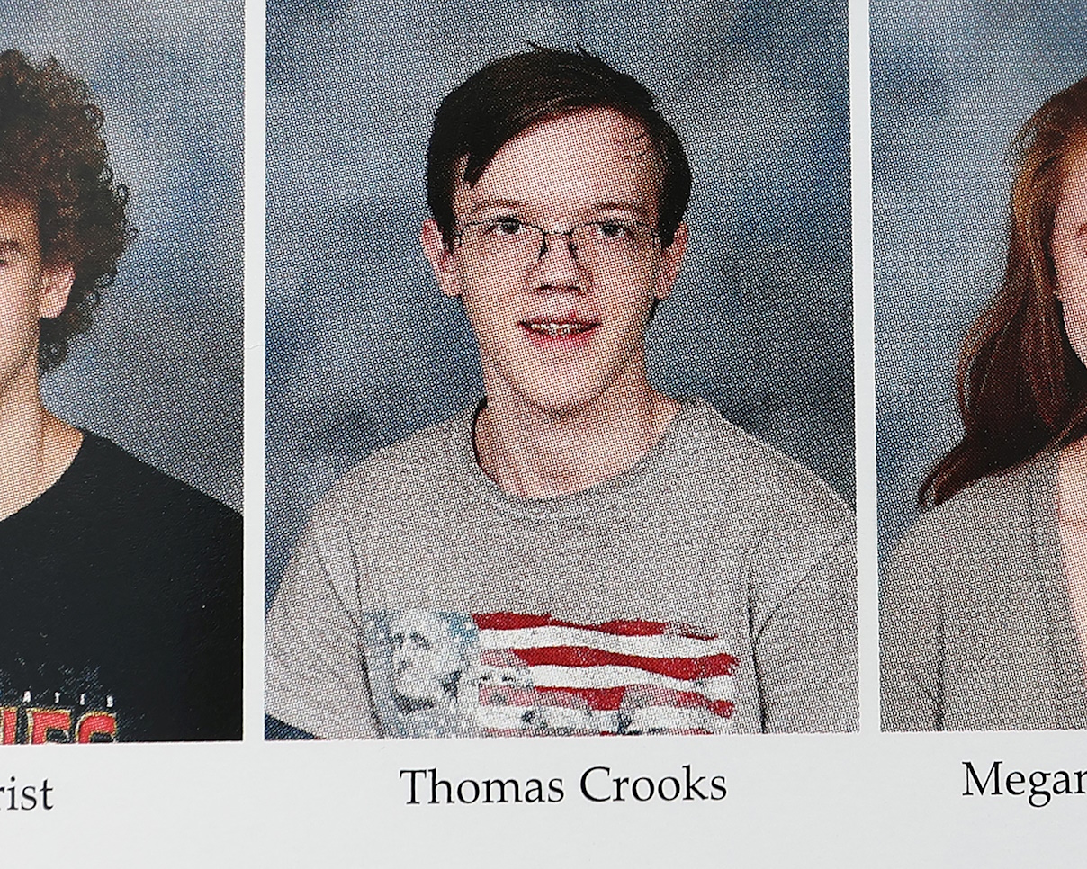 A 2020 High School yearbook shows the photo of Thomas Matthew Crooks, named by the FBI as the "subject involved" in the attempted assassination of former U.S. President Donald Trump, in Bethel Park, Pennsylvania, U.S. July 14, 2024. REUTERS