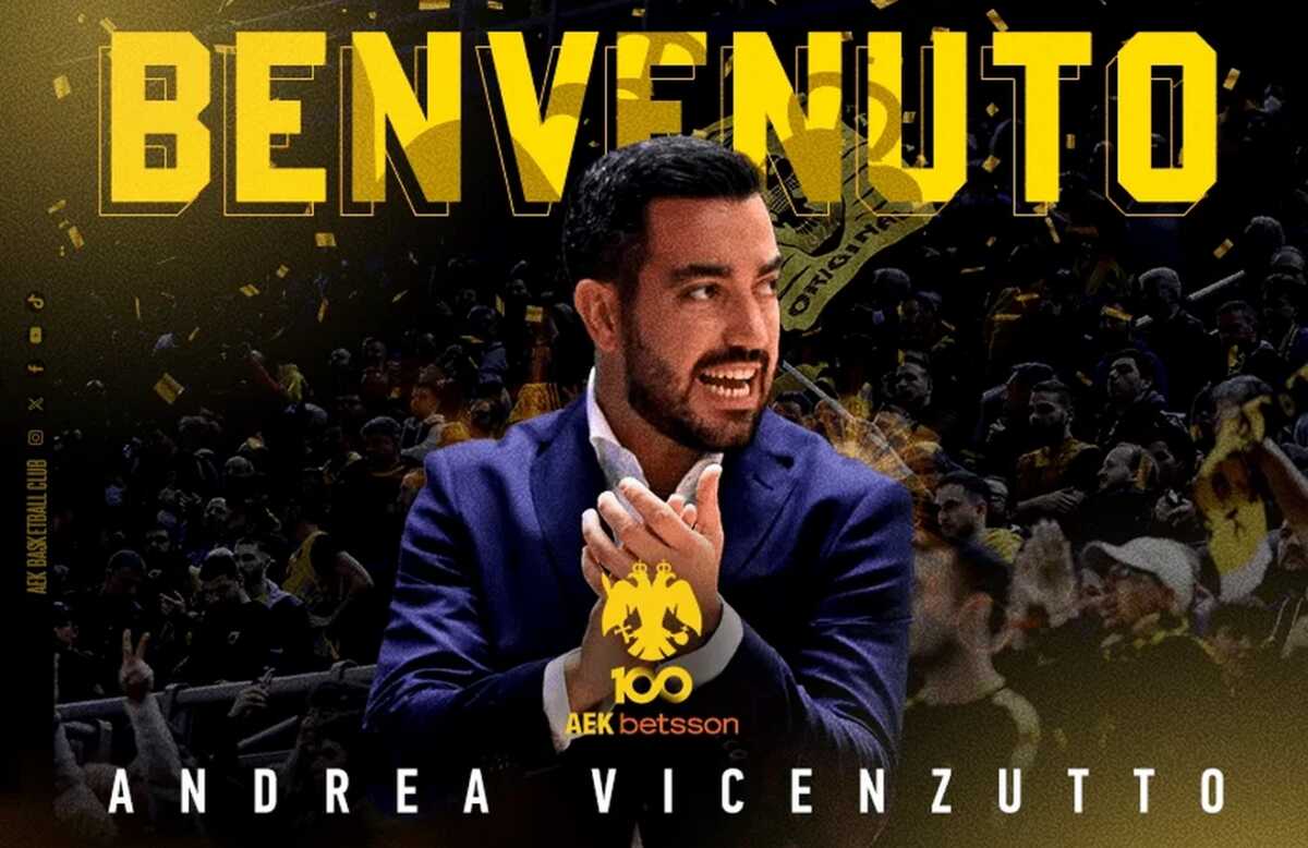 Η ΑΕΚ ανακοίνωσε νέο βοηθό προπονητή τον Αντρέα Βιτσενζούτο