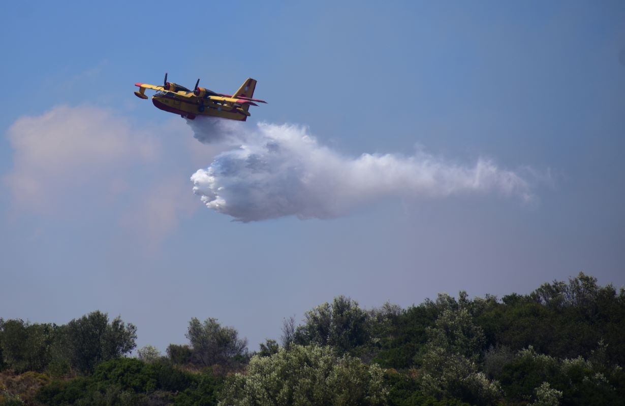 Φωτιά στη Μεσσηνία στην περιοχή Νεοχώρι – Σηκώθηκαν εναέρια μέσα