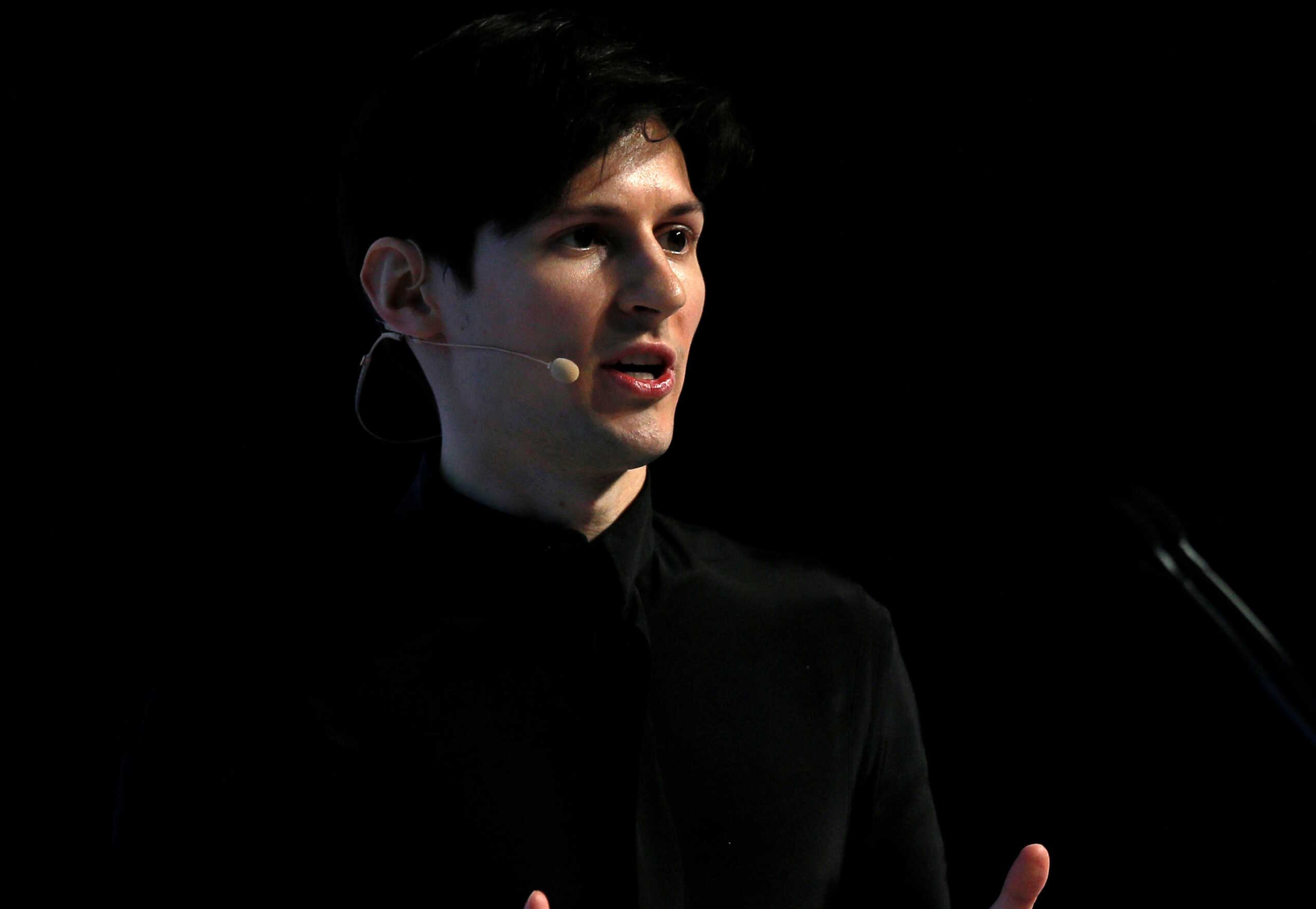 FILE PHOTO: Founder and CEO of Telegram Pavel Durov delivers a keynote speech during the Mobile World Congress in Barcelona, Spain February 23, 2016. REUTERS