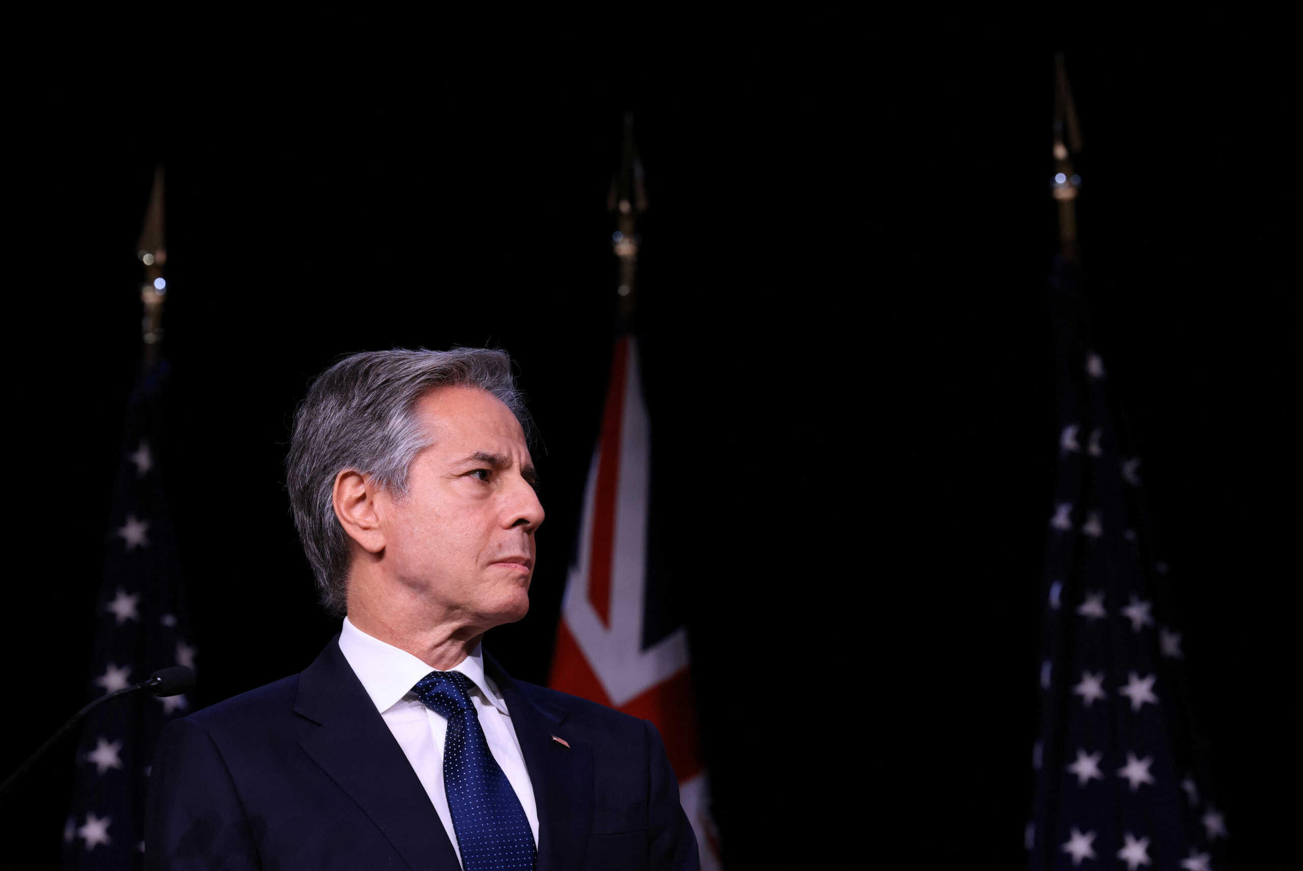 U.S. Secretary of State Antony Blinken attends a joint press conference during the 2024 Australia-U.S. Ministerial Consultations (AUSMIN) at the U.S. Naval Academy in Annapolis, Maryland, U.S., August 6, 2024. REUTERS