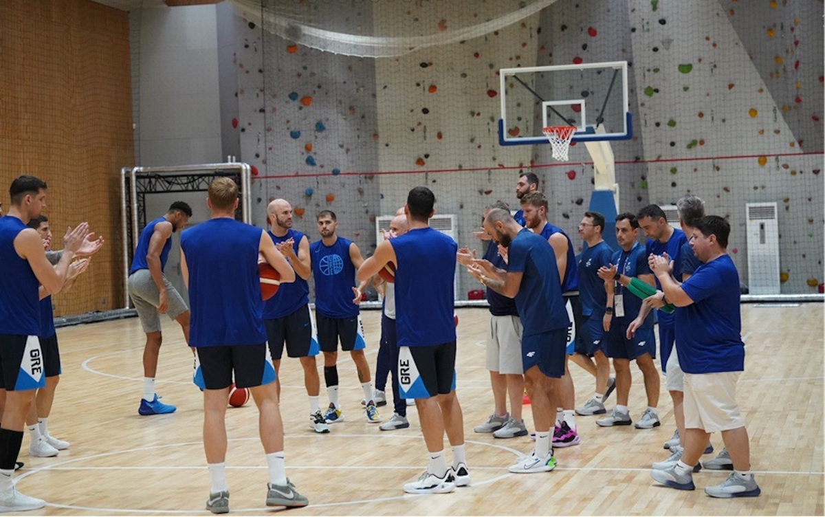 Ελλάδα – Γερμανία: Η προπόνηση στο Παρίσι και υπόσχεση της εθνικής ομάδας μπάσκετ