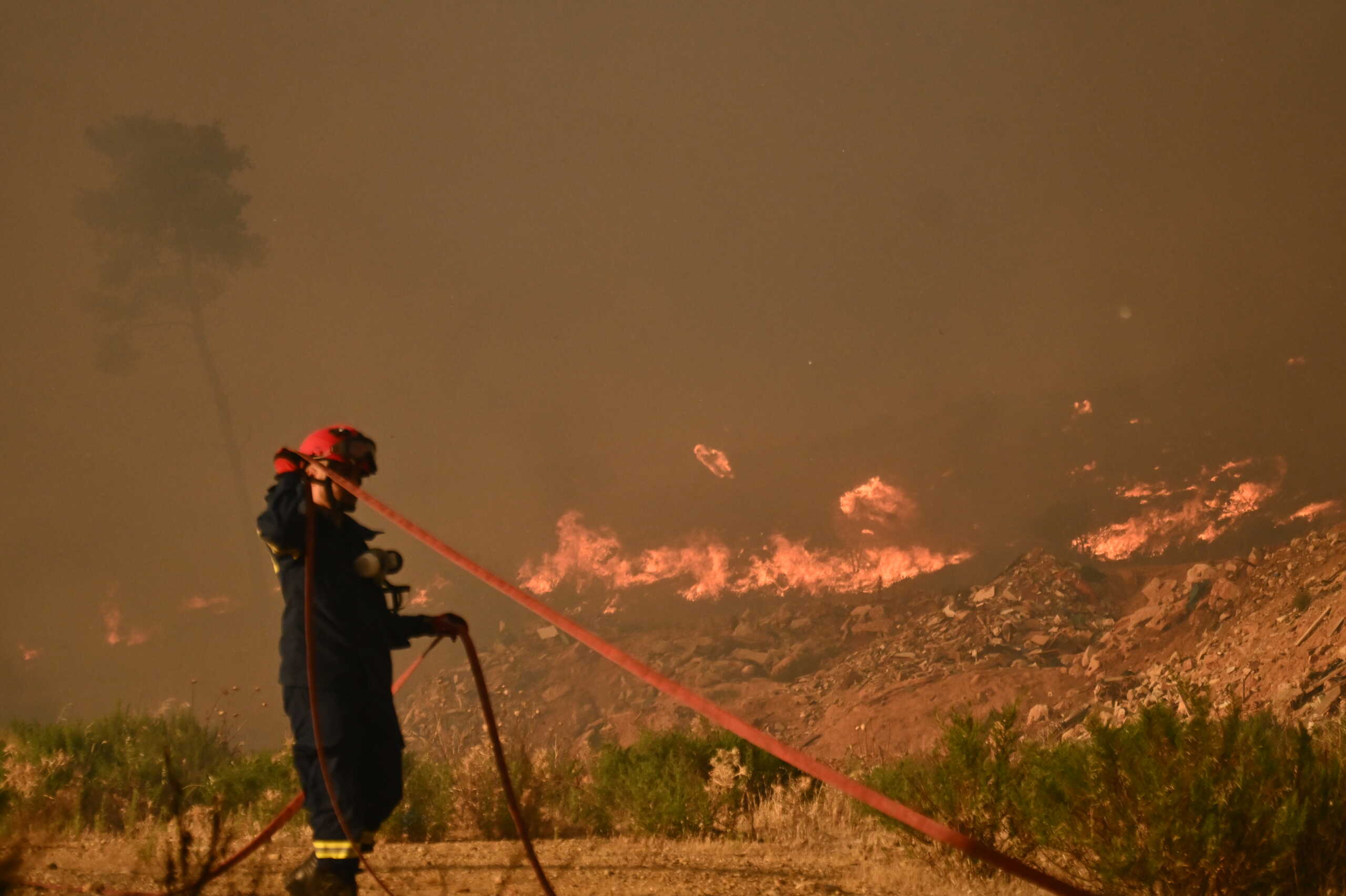 Πυρκαγιά στον Βαρνάβα Αττικής, Κυριακή 11 Αυγούστου 2024 (ΚΩΣΤΑΣ ΤΖΟΥΜΑΣ