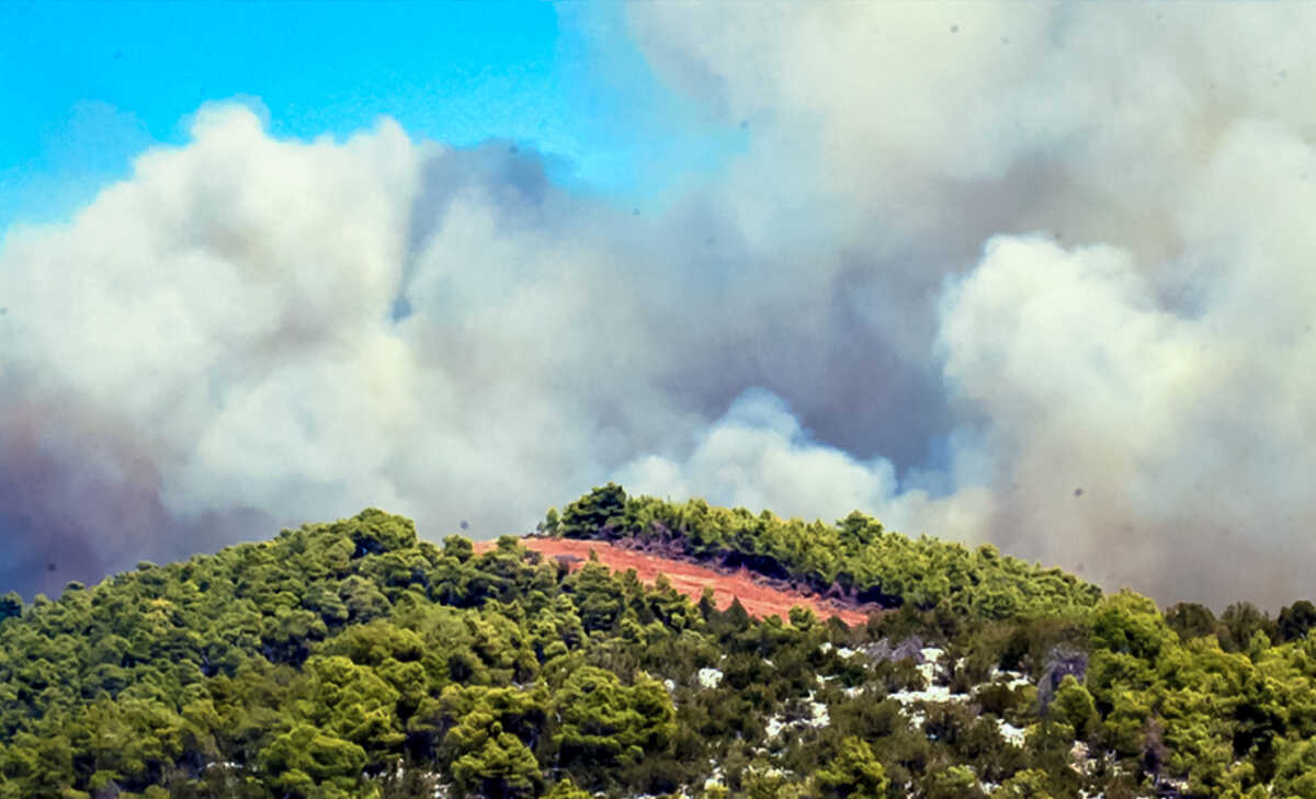 Φωτιά στην Εύβοια: Διάσπαρτες εστίες – Στη μάχη μπαίνουν και πάλι τα εναέρια μέσα