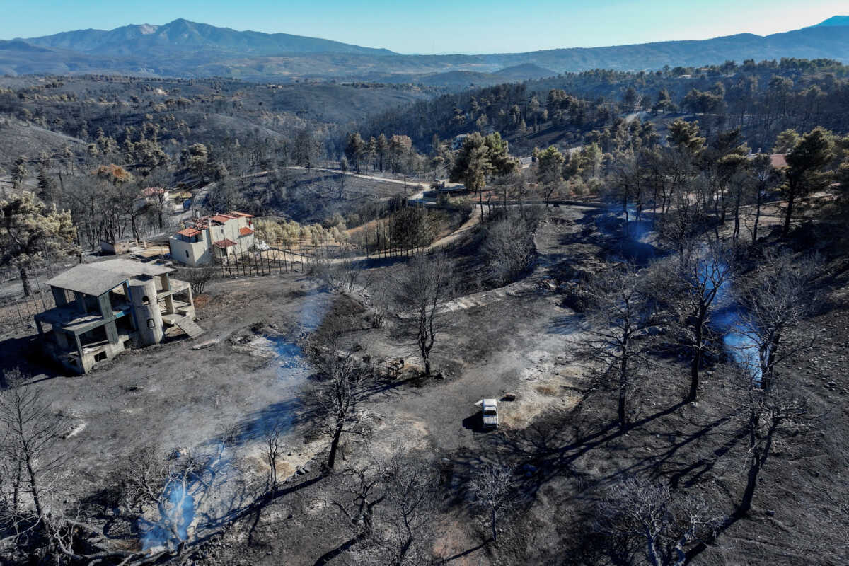 Φωτιά στην Αττική: Σχεδόν 100 σπίτια έγιναν στάχτη – Το 10% των καμένων εκτάσεων ήταν δάσος