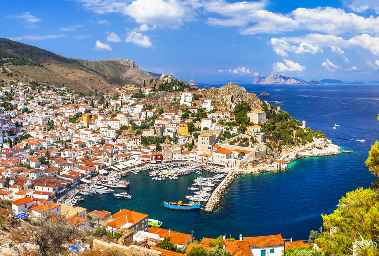 Picturesque Village Of Hydra Island,Saronic,Greece.