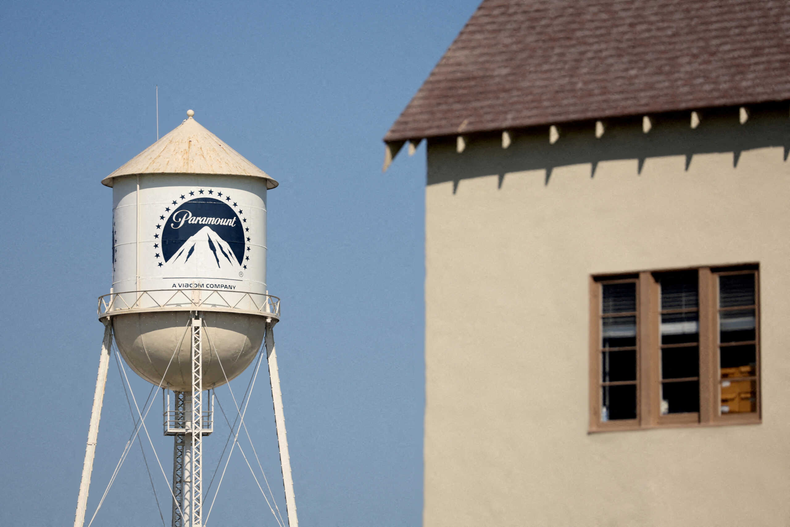 FILE PHOTO: A view of Paramount Studios's water tank in Los Angeles, California, U.S., September 26, 2023. REUTERS