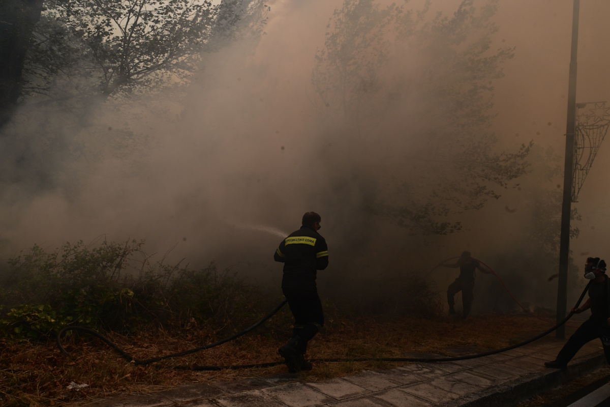 Πυρκαγιά στη Βορειοανατολική Αττική. Δευτέρα 12 Αυγούστου 2024  (ΤΑΤΙΑΝΑ ΜΠΟΛΑΡΗ