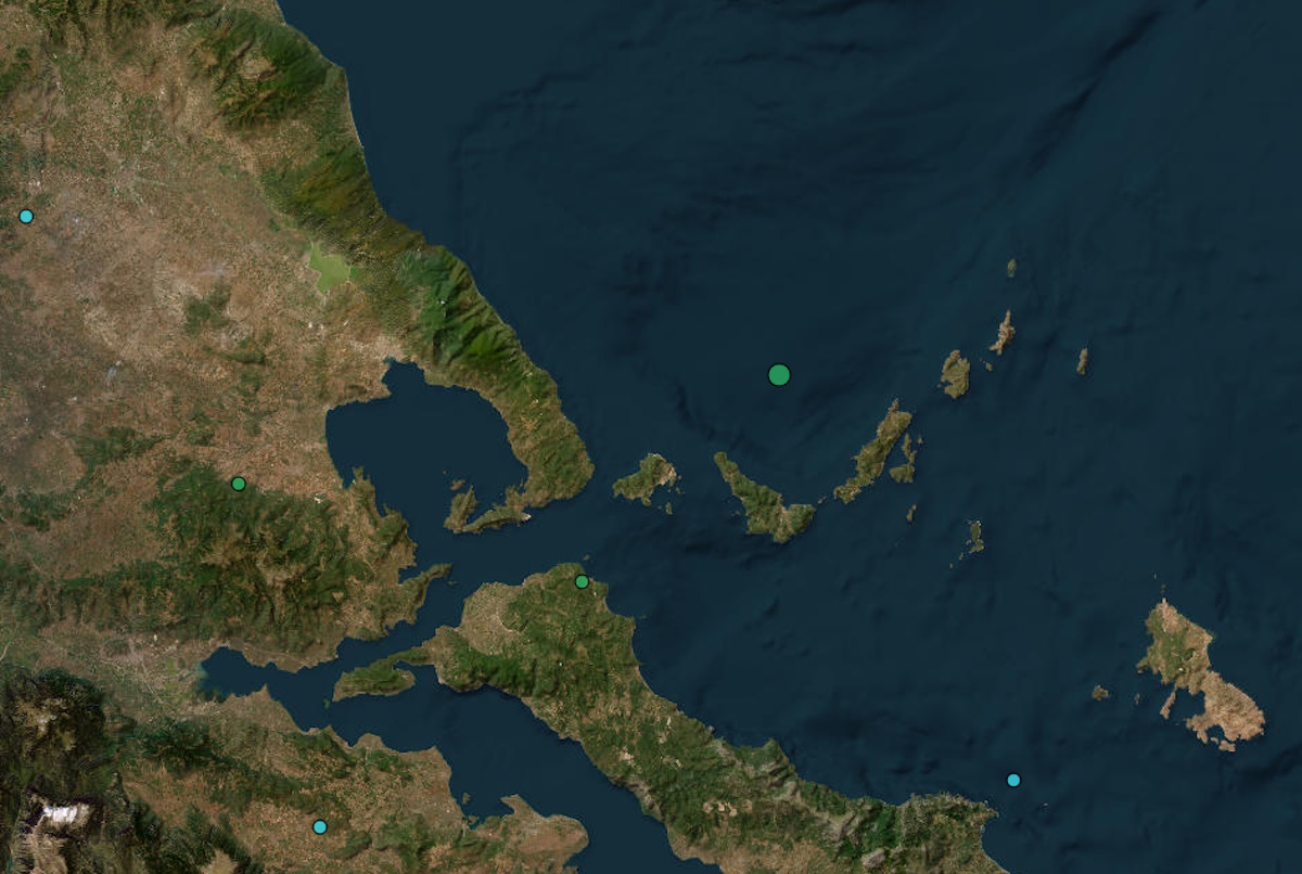 Σεισμός στην Σκόπελο: 3,5 Ρίχτερ ανοιχτά του νησιού