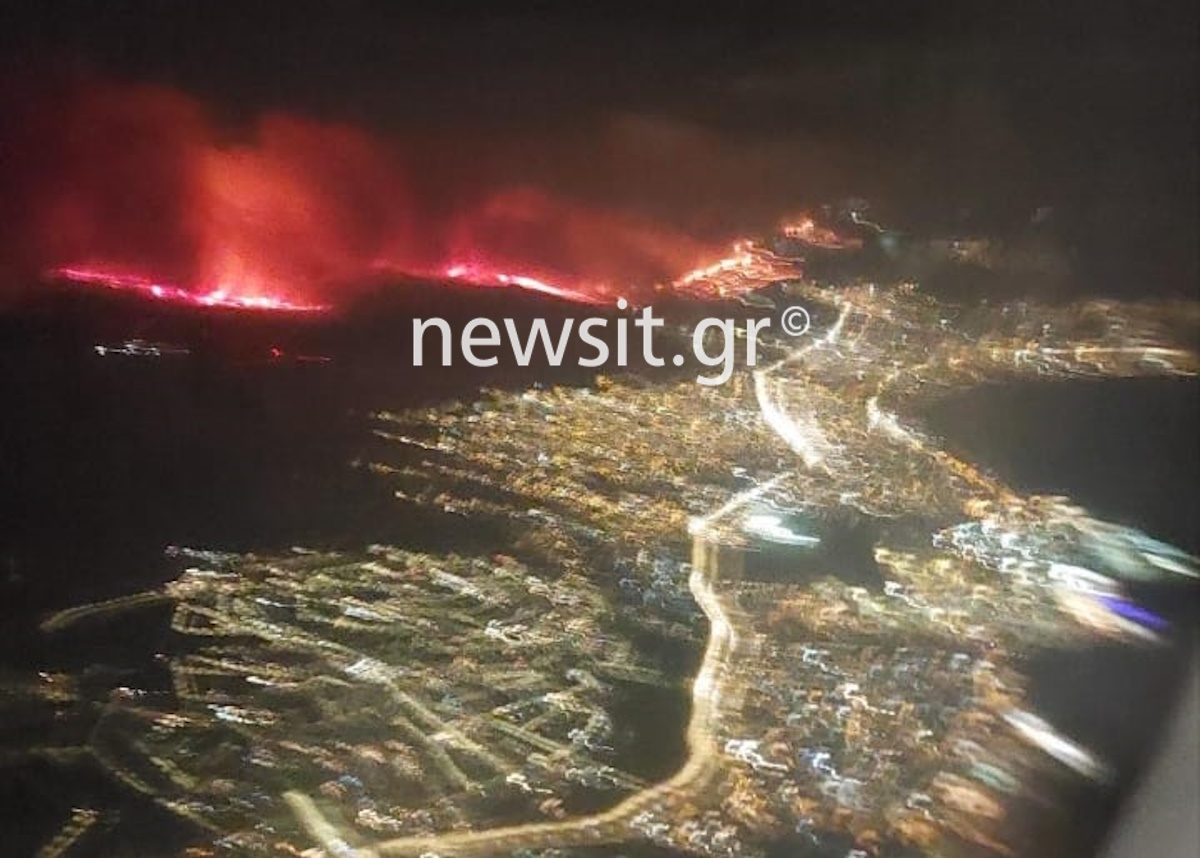 Φωτιά στο Βαρνάβα: Ολονύχτια μάχη με τις φλόγες – Καμένα σπίτια, εκκενώσεις οικισμών και απανωτά μηνύματα του 112