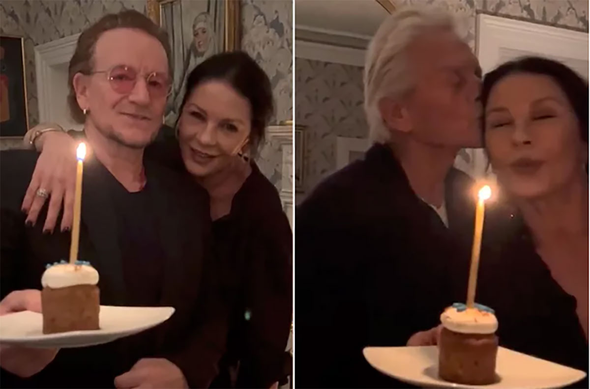 Να σου τραγουδάει το «Happy Birthday» ο Bono: Γενέθλια την ίδια ημέρα για Μάικλ Ντάγκλας και Κάθριν Ζέτα Τζόουνς