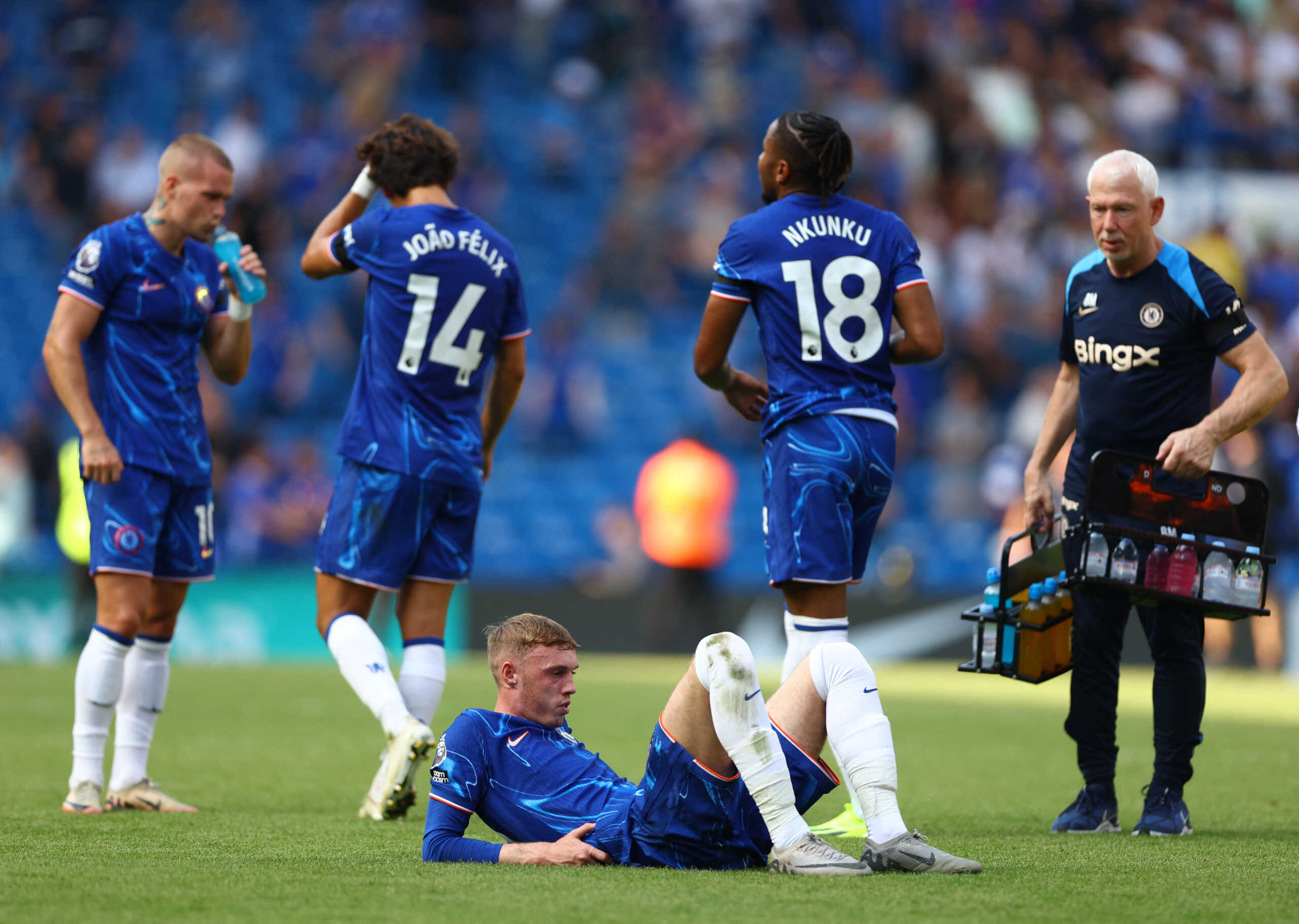 Soccer Football - Premier League - Chelsea v Crystal Palace - Stamford Bridge, London, Britain - September 1, 2024 Chelsea's Cole Palmer looks dejected after the match Action Images via Reuters