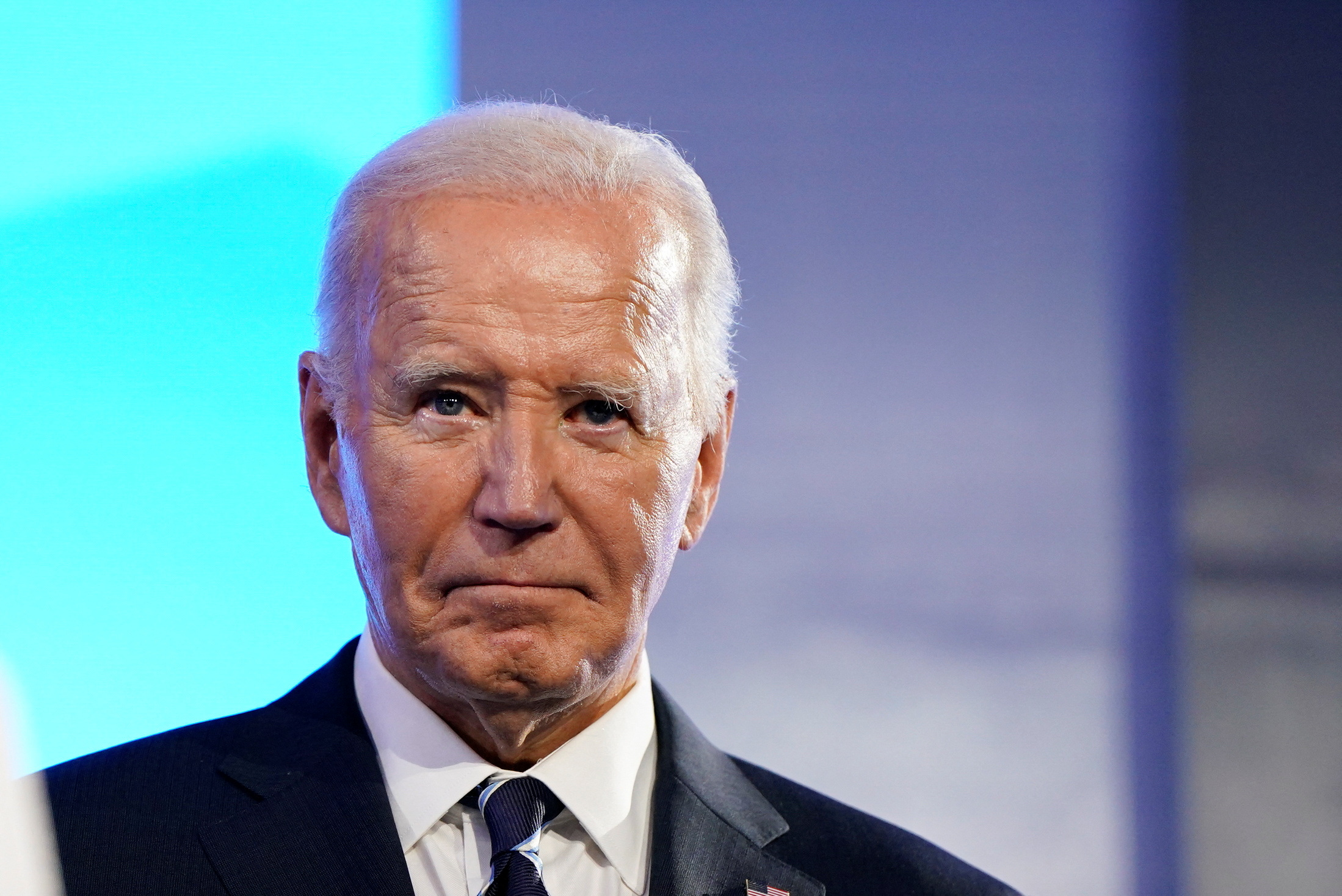 U.S. President Joe Biden looks on while attending the Clinton Global Initiative, in New York, U.S., September 23, 2024. REUTERS