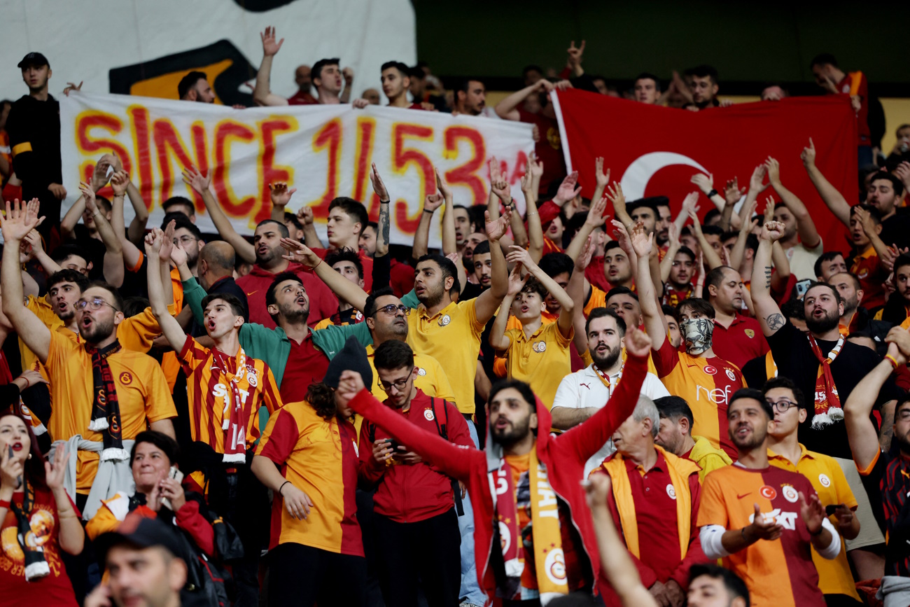 Soccer Football - Europa League - Galatasaray v PAOK - RAMS Park, Istanbul, Turkey - September 25, 2024 Galatasaray fans inside the stadium before the match REUTERS