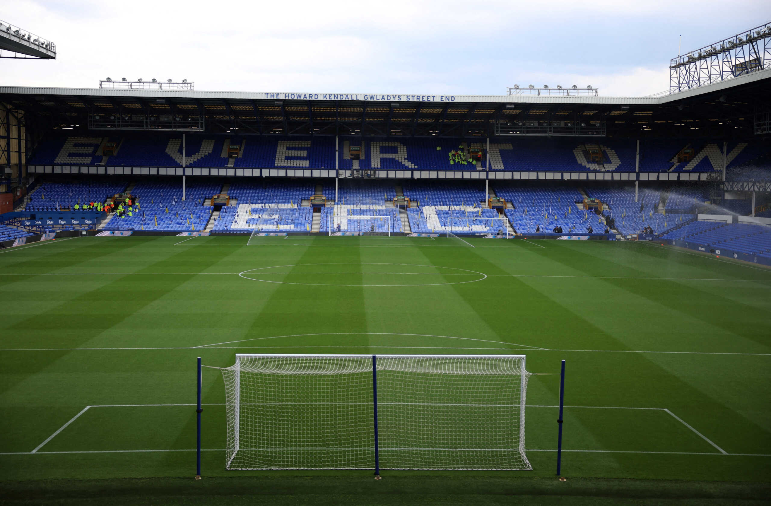 FILE PHOTO: Soccer Football - Premier League - Everton v Brentford - Goodison Park, Liverpool, Britain - April 27, 2024 General view inside the stadium before the match REUTERS