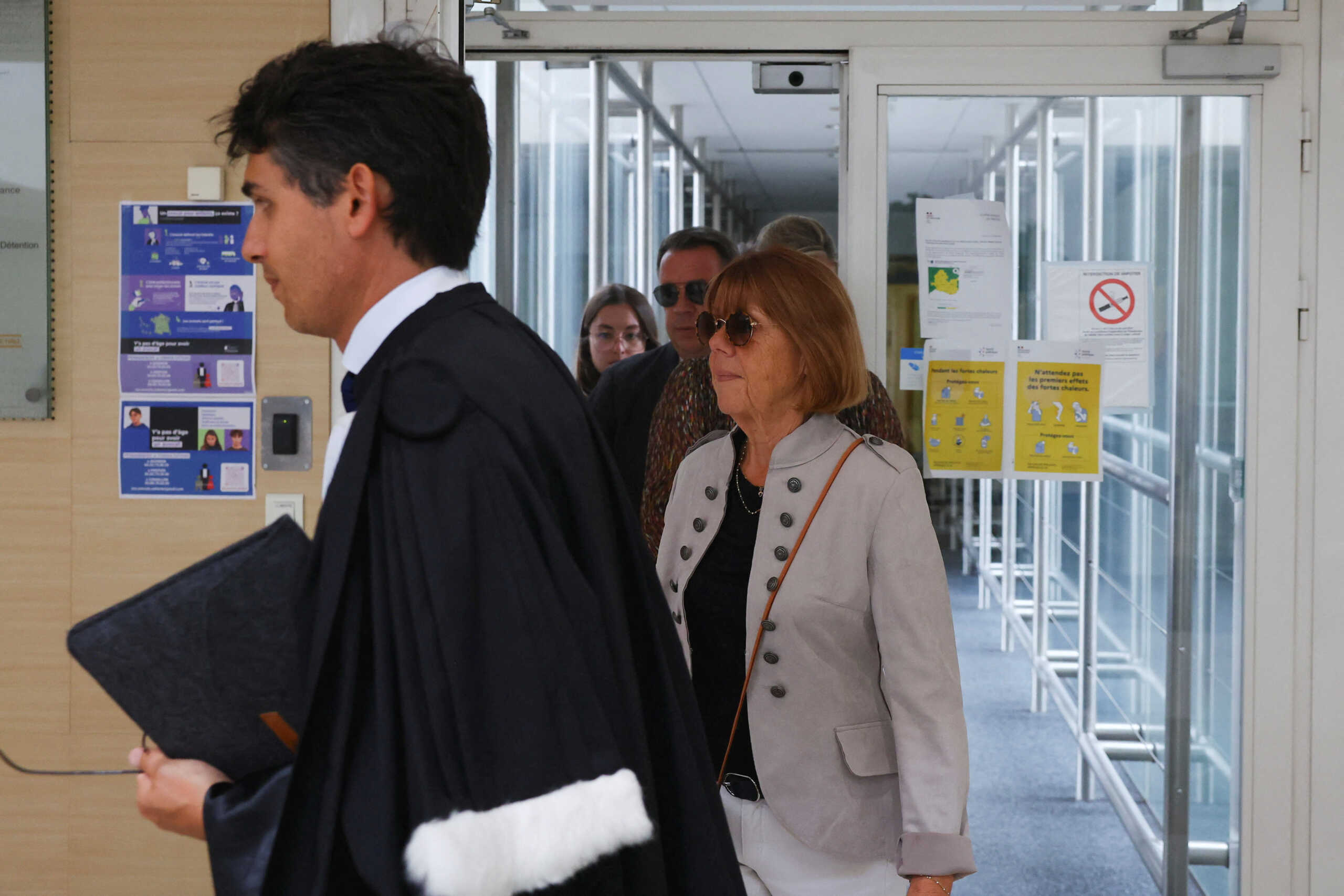 Gisele Pelicot, who was allegedly drugged and raped by men solicited by her husband Dominique Pelicot, walks at the courthouse in Avignon, France, September 4, 2024. REUTERS