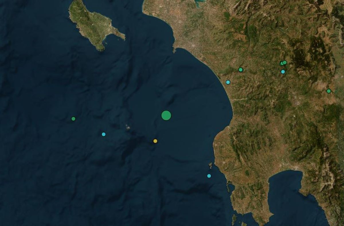 Σεισμός 4,4 Ρίχτερ ανοιχτά των Στροφάδων