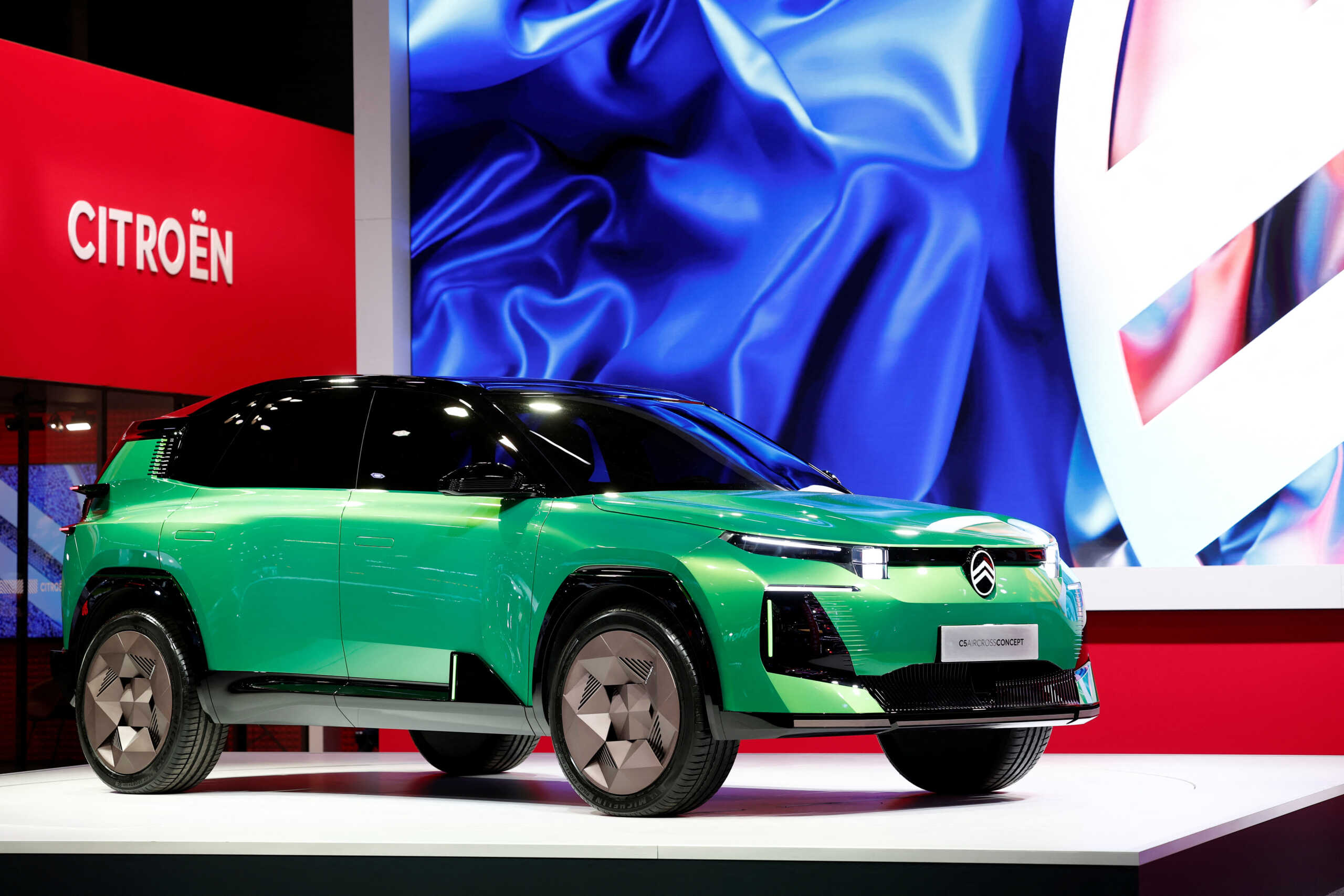 The Citroen C5 Aircross concept car is displayed on media day at the 2024 Paris Auto Show in Paris, France, October 14, 2024. REUTERS