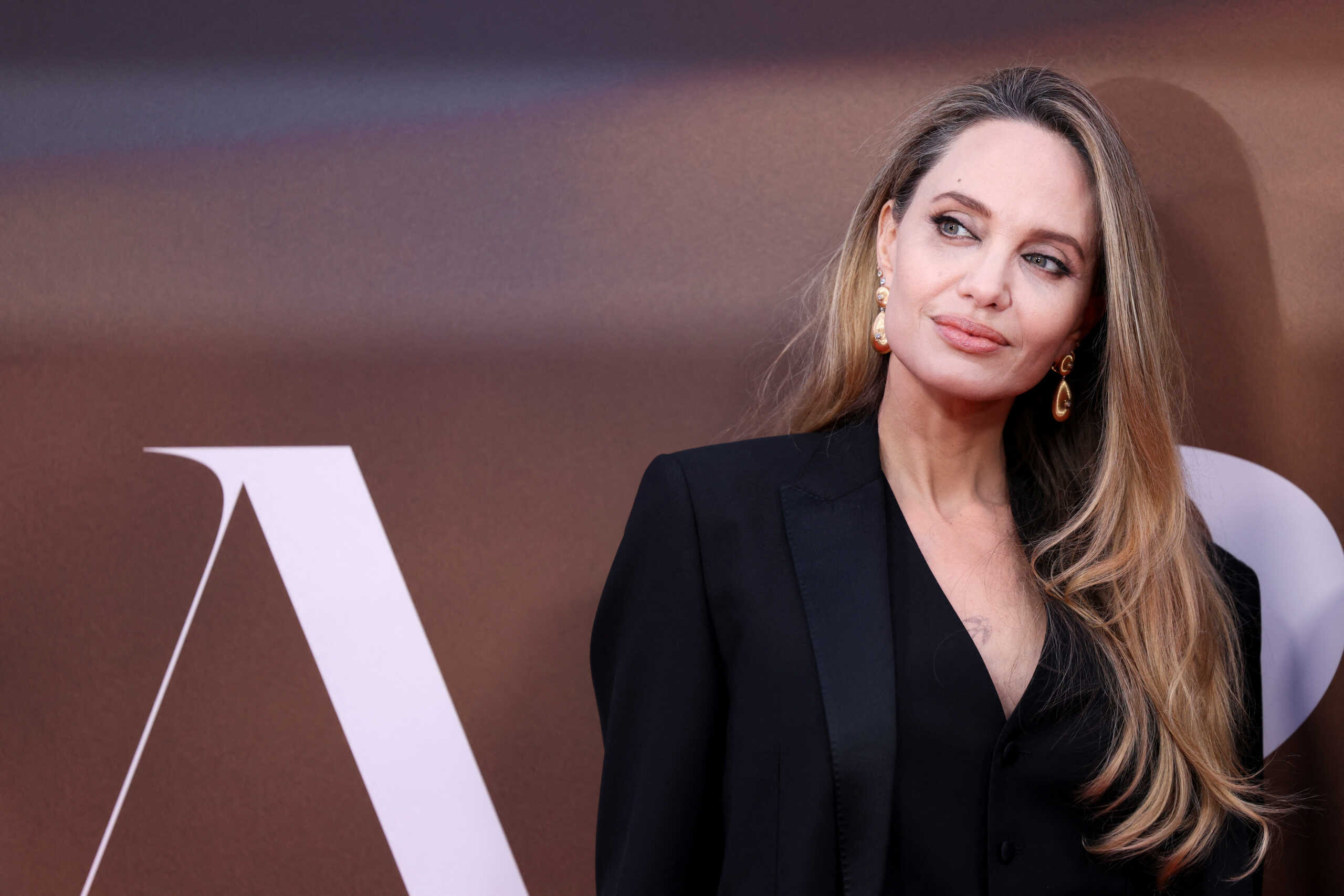 Cast member Angelina Jolie poses during a gala presentation for the film "Maria" at the BFI London Film Festival in London, Britain October 18, 2024. REUTERS