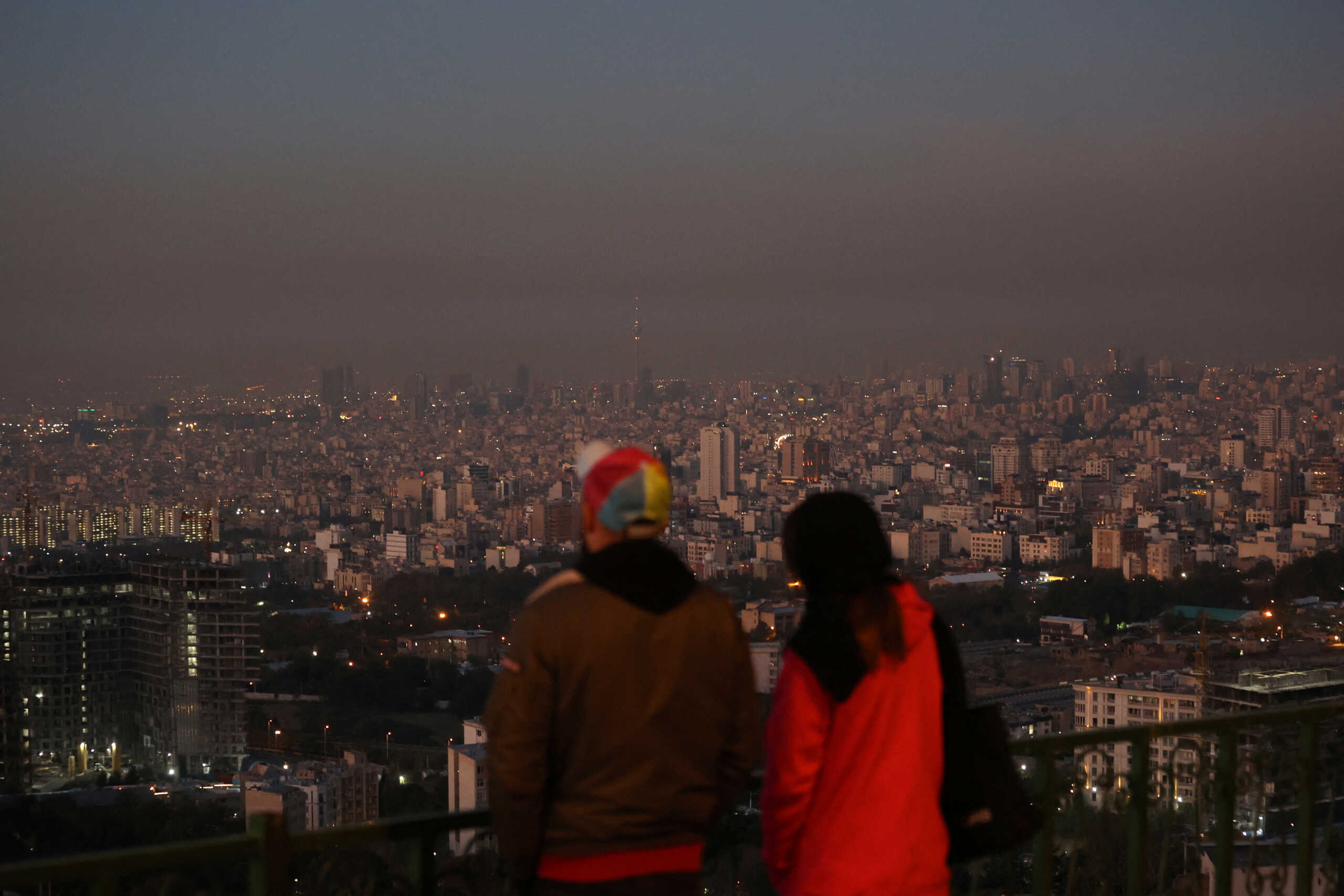 A general view of Tehran after several explosions were heard, in Tehran, Iran, October 26, 2024. Majid Asgaripour