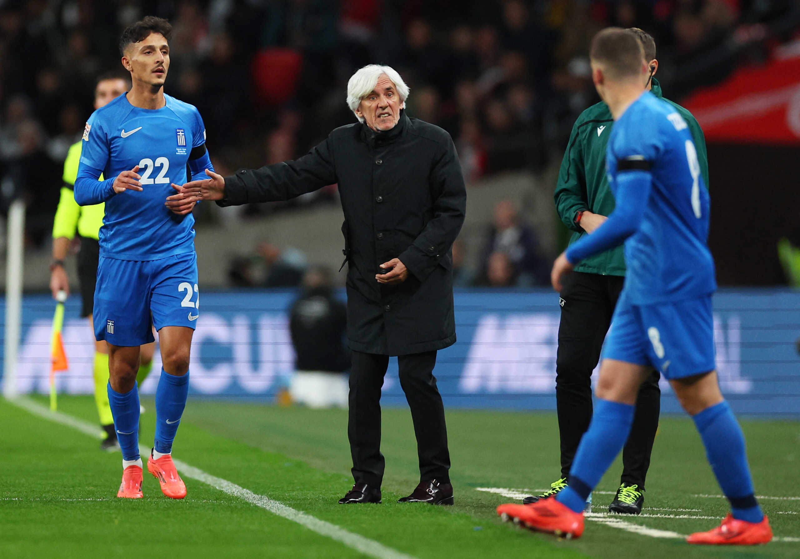 Soccer Football - UEFA Nations League - Group B2 - England v Greece - Wembley Stadium, London, Britain - October 10, 2024 Greece coach Ivan Jovanovic REUTERS