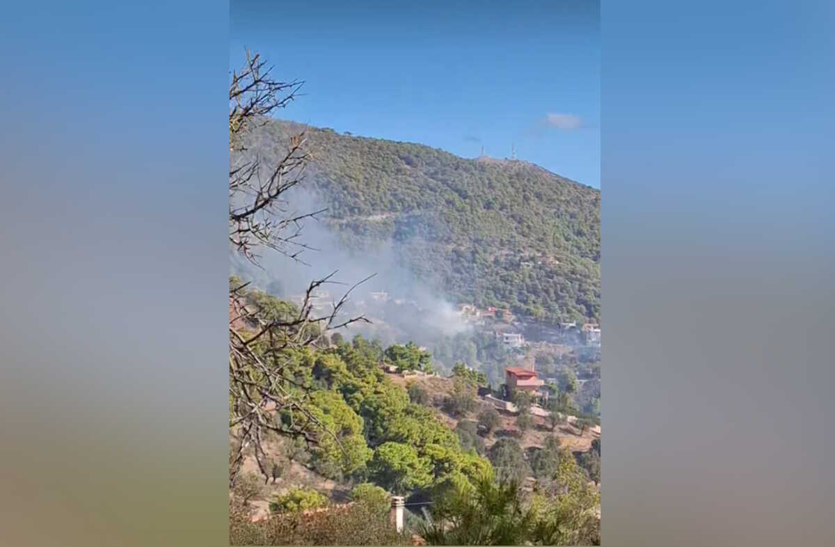 Φωτιά στην Κερατέα: Ισχυρές δυνάμεις στο σημείο