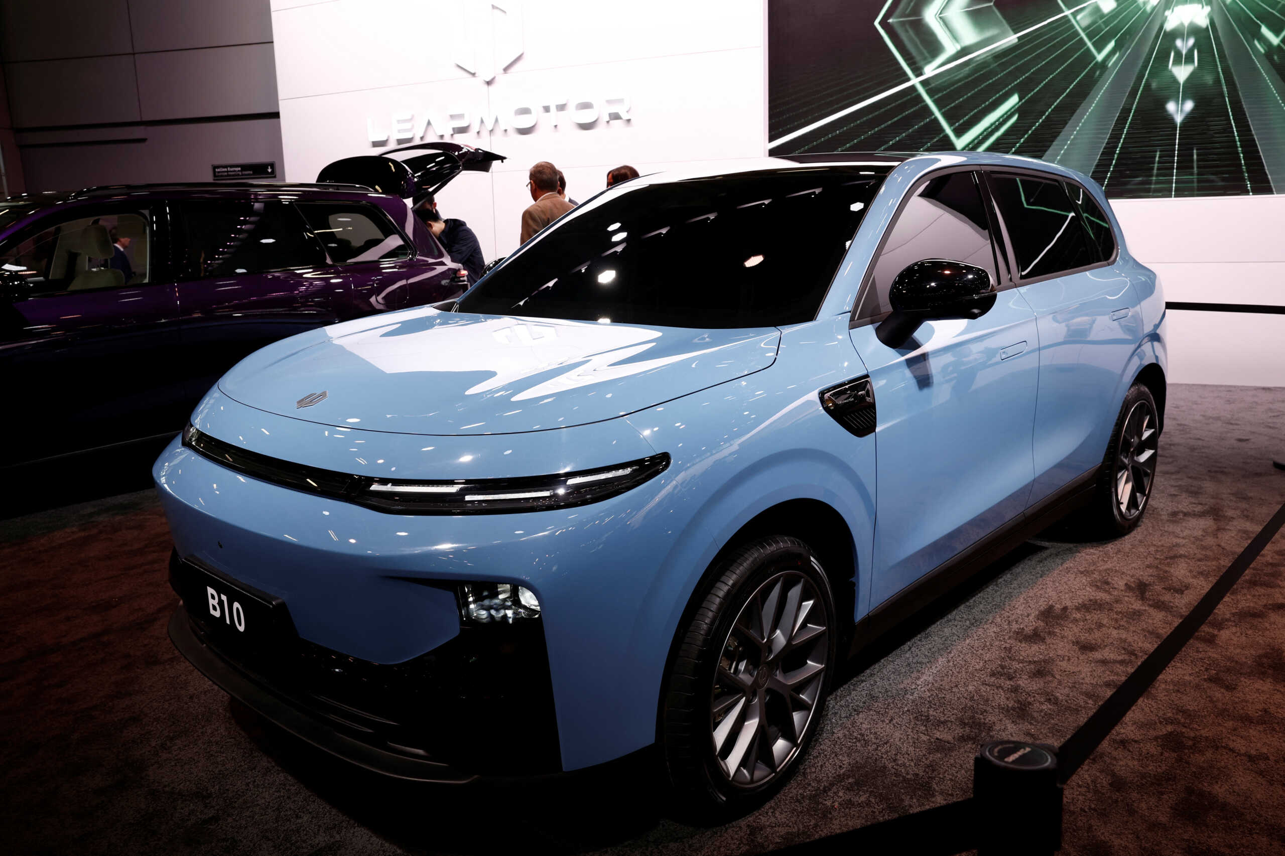 A Leapmotor B10 electric  SUV car is displayed on media day at the 2024 Paris Auto Show in Paris, France, October 14, 2024. REUTERS