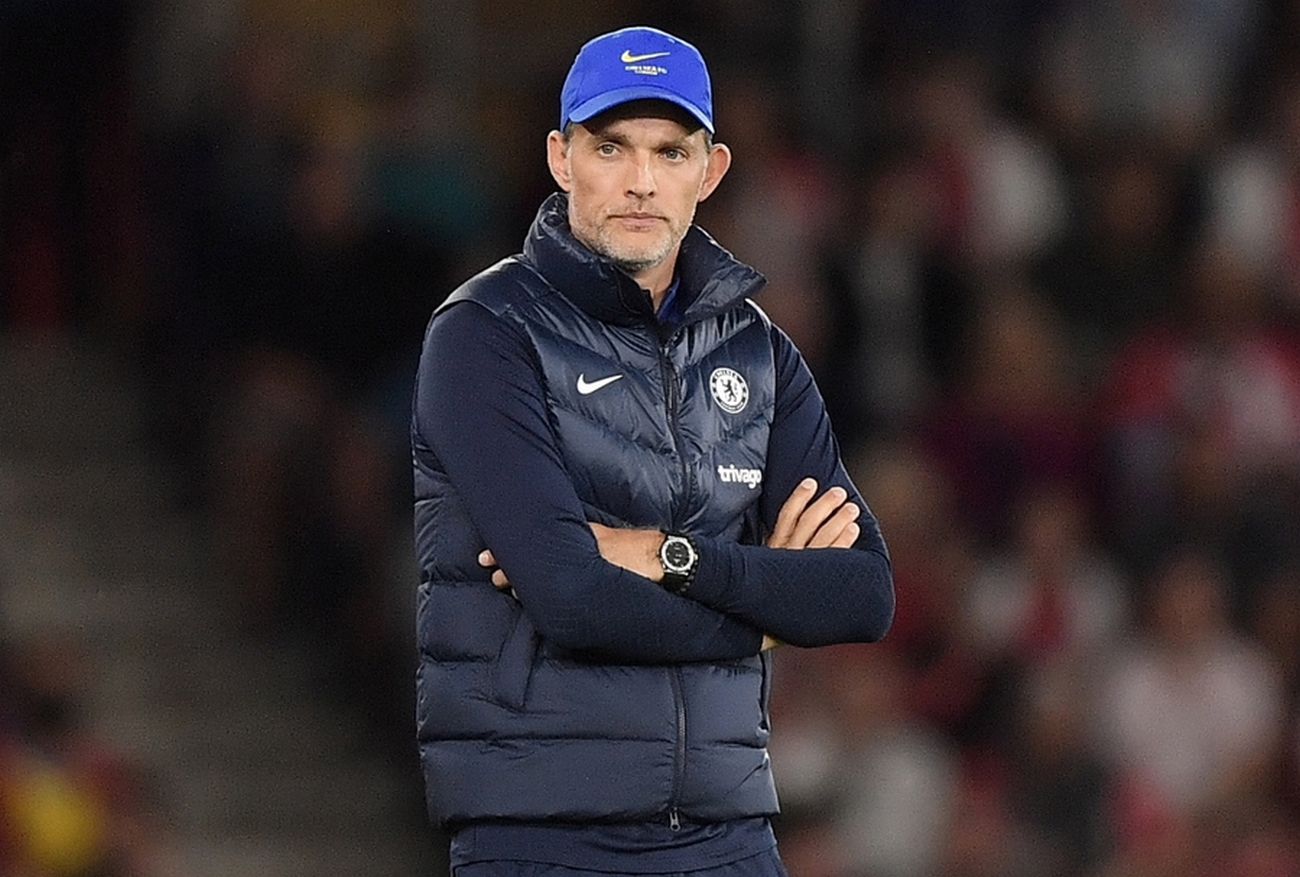 epa10166531 (FILE) - Chelsea's manager Thomas Tuchel reacts during the English Premier League soccer match between Southampton FC and Chelsea FC in Southampton, Britain, 30 August 2022 (re-issued 07 September 2022). Chelsea parted company with manager Thomas Tuchel the club announced on their website on 07 September 2022.  EPA