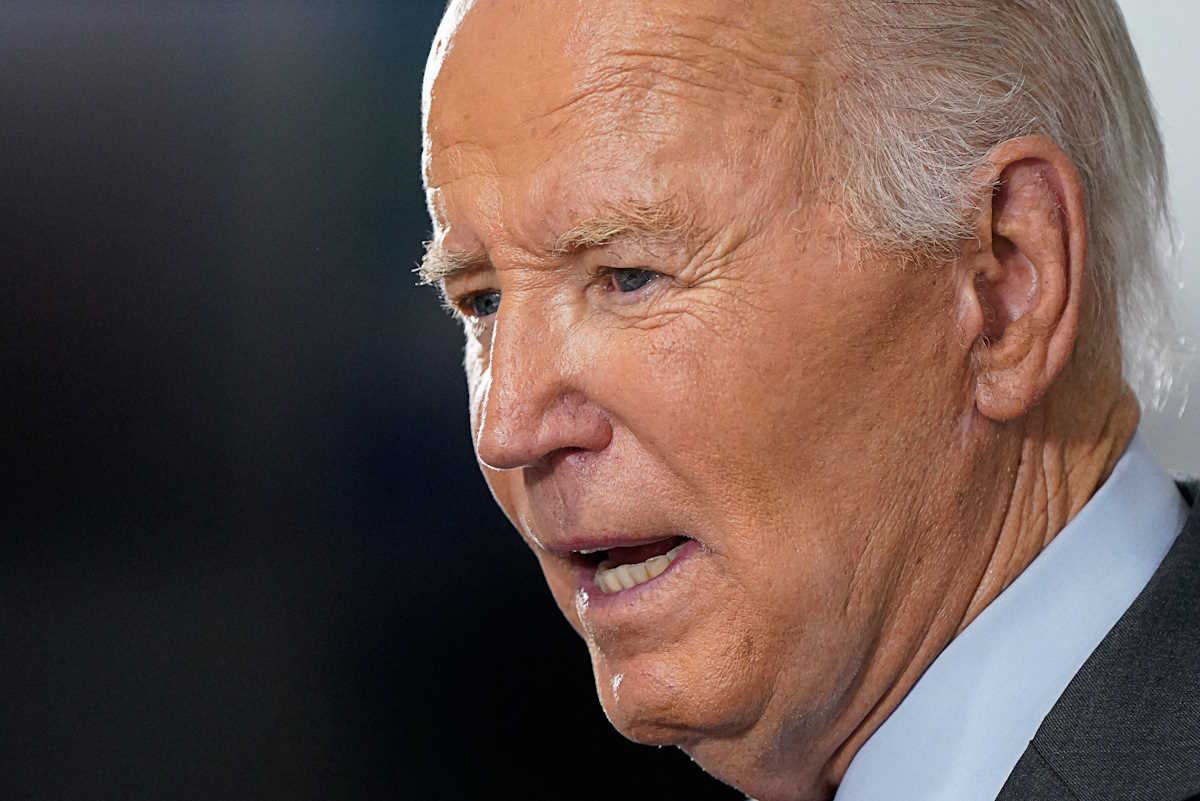 U.S. President Joe Biden visits the New Hampshire Democratic Party Headquarters, in Concord, New Hampshire, U.S., October 22, 2024. REUTERS