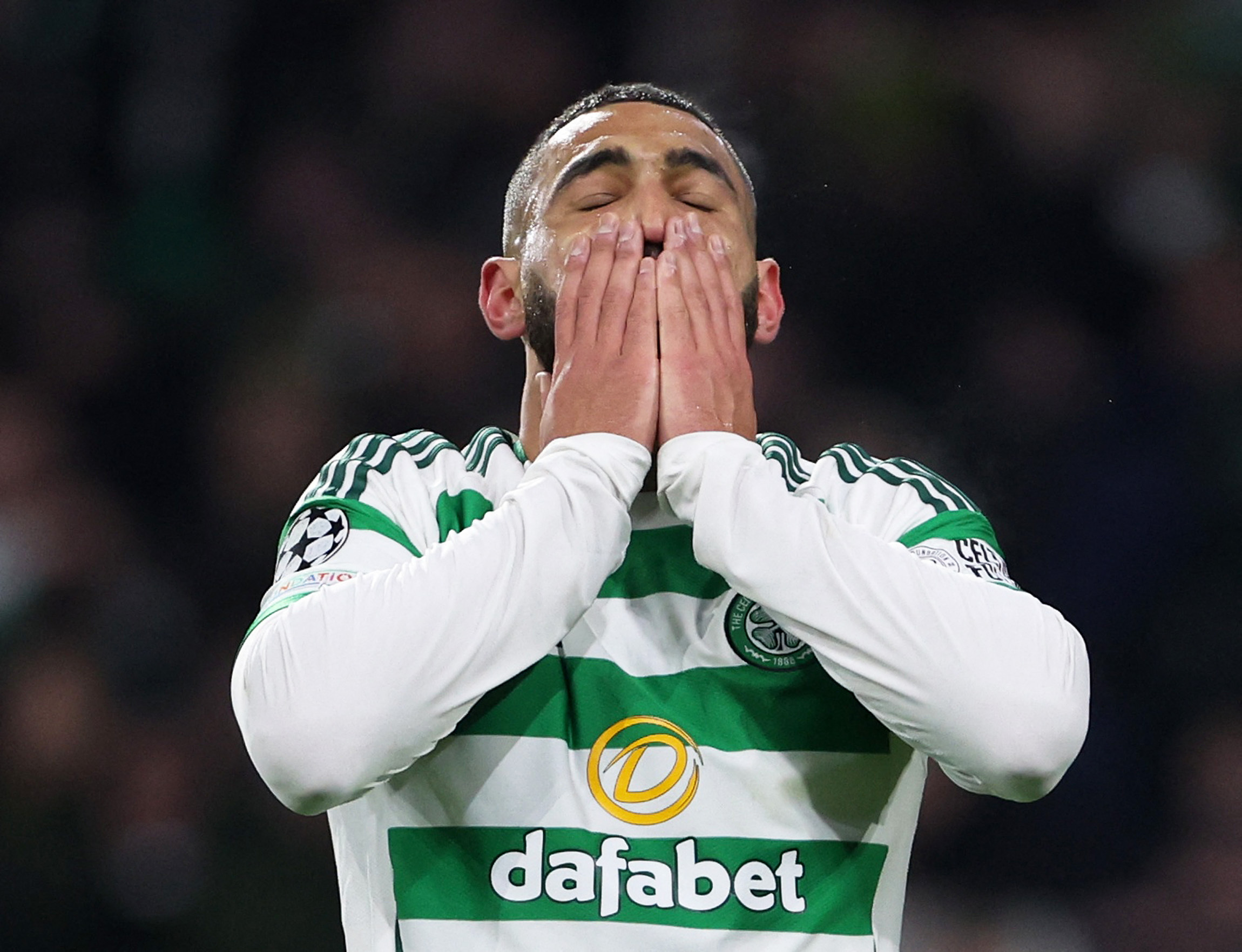 Soccer Football - Champions League - Celtic v Club Brugge - Celtic Park, Glasgow, Scotland, Britain - November 27, 2024 Celtic's Cameron Carter-Vickers looks dejected after scoring an own goal for Club Brugge's first REUTERS