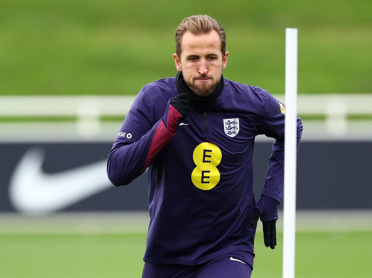 Soccer Football - Nations League - England Training - St George's Park, Burton upon Trent, Britain - November 12, 2024 England's Harry Kane during training Action Images via Reuters