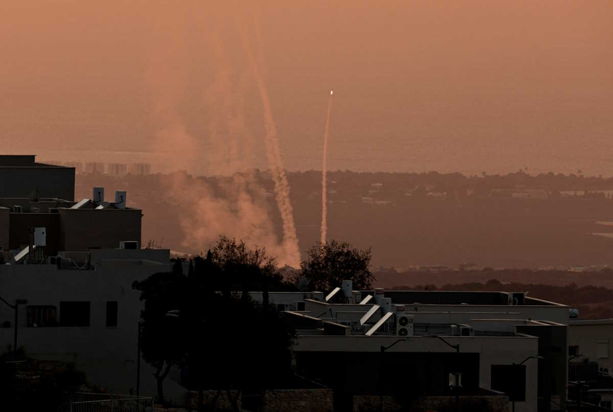 Israel's Iron Dome anti-missile system operates for interceptions, amid hostilities between Hezbollah and Israeli forces, in the northern city of Nahariya, Israel, November 12, 2024. REUTERS