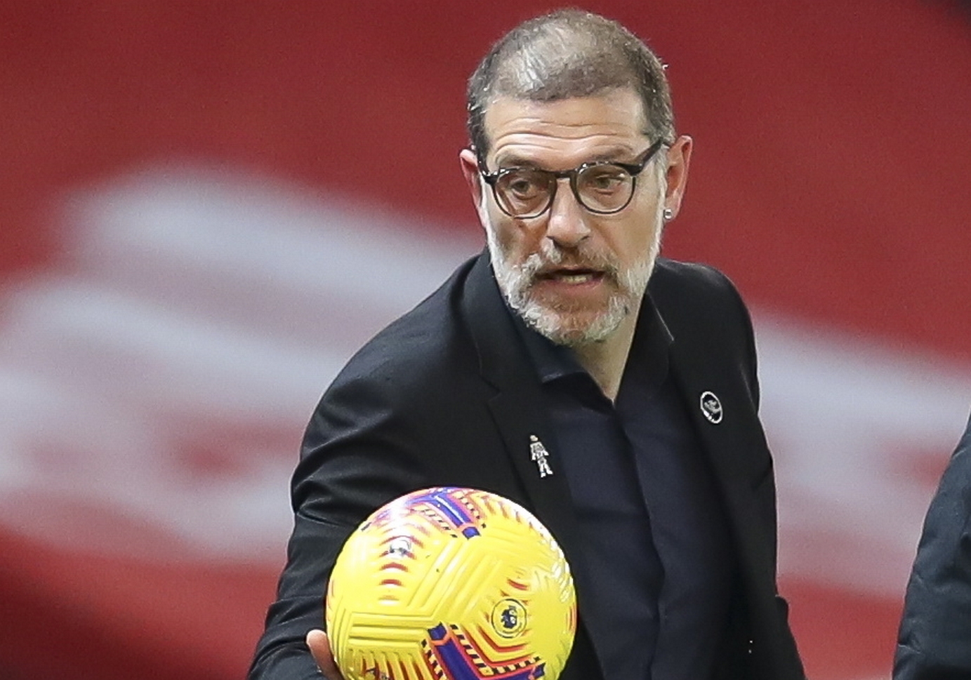 epa08834813 Manager Slaven Bilic of West Bromwich reacts during the English Premier League soccer match between Manchester United and West Bromwich Albion in Manchester, Britain, 21 November 2020.  EPA