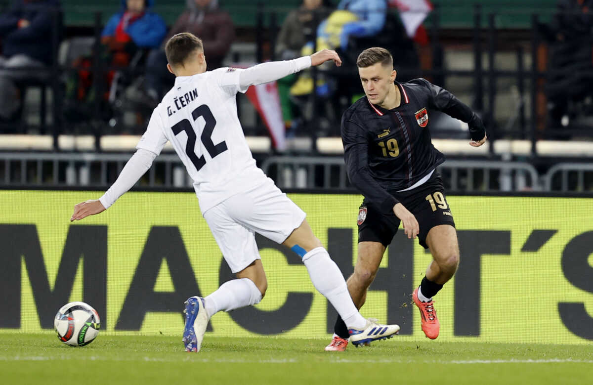 Nations League: Το γκολ του Τσέριν έδωσε την ισοπαλία στην Σλοβενία κόντρα στην Αυστρία